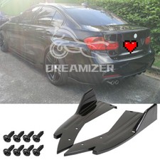 For 3 Series F30 F31 E91 Gloss Rear Bumper Splitter Spats Diffuser Lip Canards