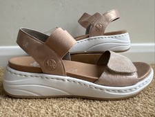Rieker sandals rose gold small