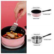 Small Saucepan Mini Soup Pot Cookware with Long Handle for RV