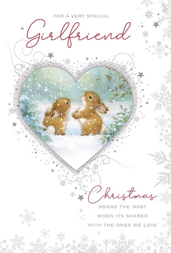 Girlfriend christmas card - -,
