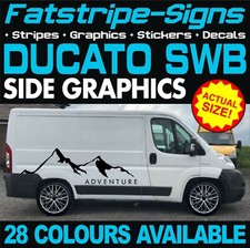 to fit FIAT DUCATO L1 SWB GRAPHICS STICKERS STRIPES DECALS VAN CAMPER MOTORHOME