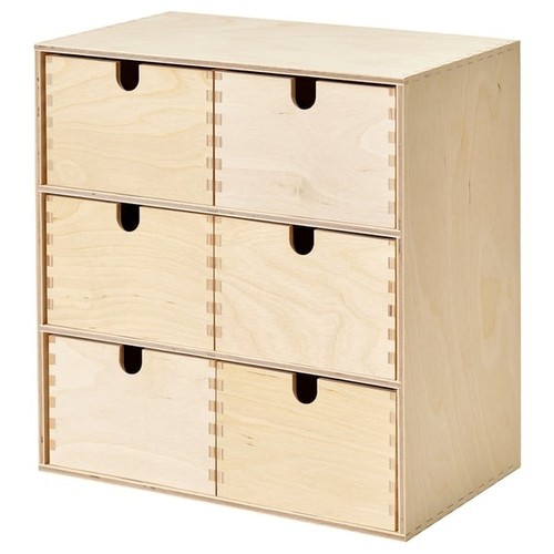 Wooden mini chest drawers - chest,