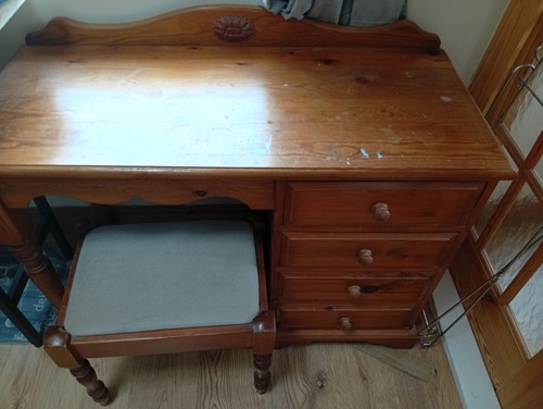 Pine dressing table drawers - dressing,