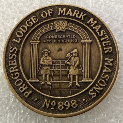 English masonic token - token,