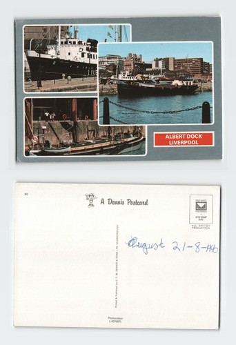 Vintage postcard albert dock - vintage,