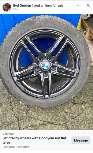 Black gloss alloy wheels with