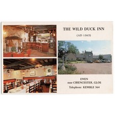 EWEN Gloucestershire The Wild Duck Inn Postcard, Postally Used