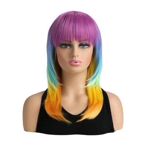 Ladies wig long multicolor - wig,