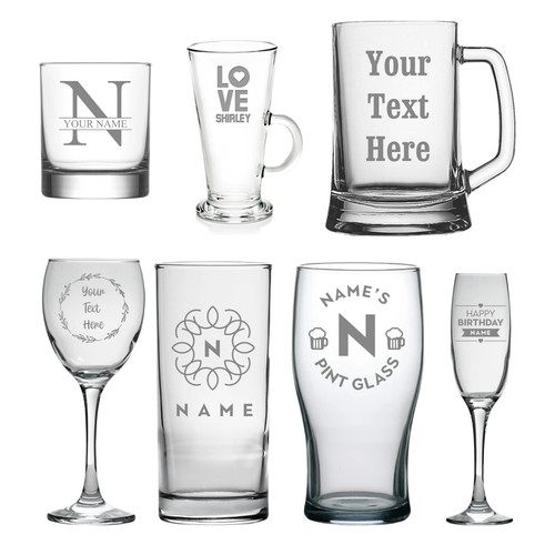 Personalised glass gift - personalised,