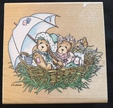 Bears basket umbrella scene