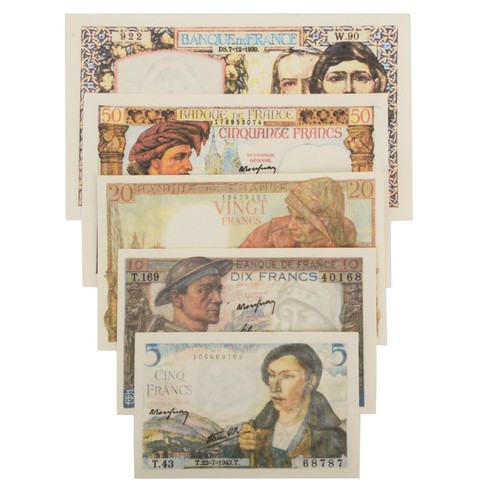French ww2 francs reproduction - francs,