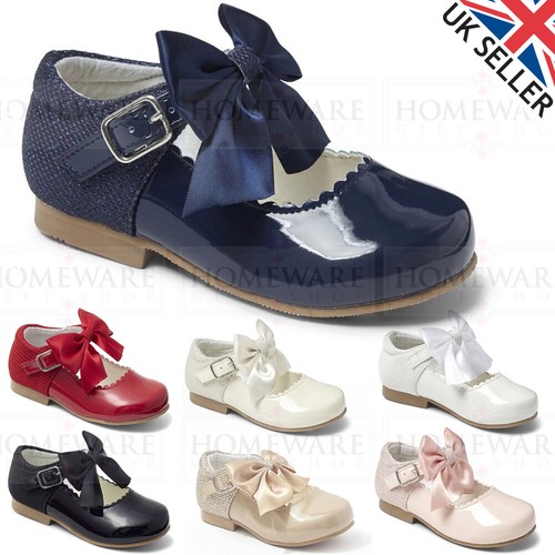 Girls bow shoes - shoes, jane