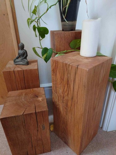Solid oak block 200x200mm - solid,