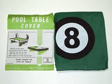 POOL TABLE COVER TO FIT 8FT TABLE WITH 8 BALL DESIGN