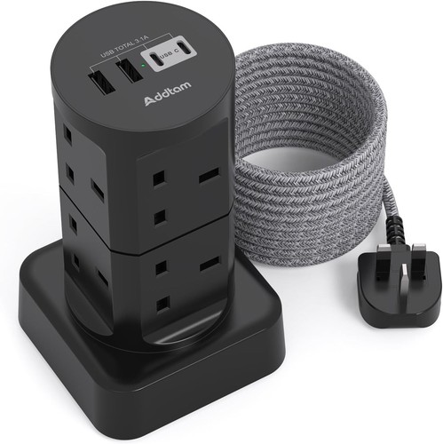 Addtam tower extension lead - 5m,