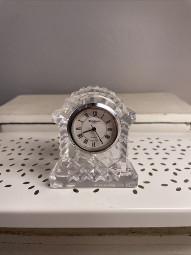 Waterford crystal small clock - crystal,