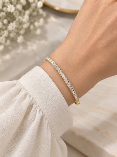 Women gold color tennis - gold,