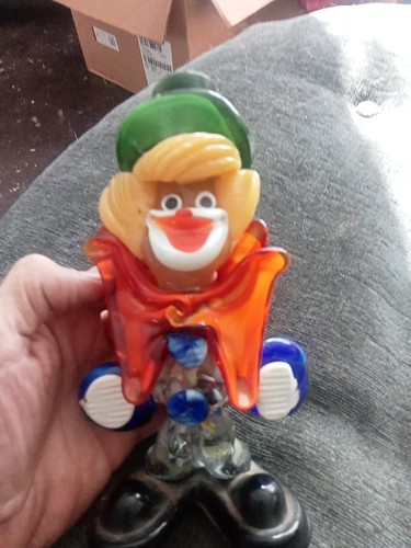 Murano glass clown - murano,