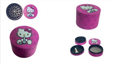 Pink Hello Kitty Design 4 Piece Metal Spice Grinder 50mm Herb Crusher