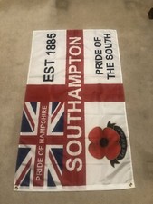Southampton Football Flag 5ft by 3ft - Saints Football Flag Football Flag New