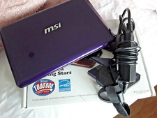 MSI U135DX Wind Netbook/Laptop 10.1", 1GB, 160GB, Webcam Windows 7, Wi-Fi Purple