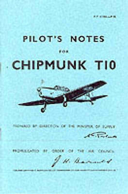 Pilot notes for chipmunk - pilot's,