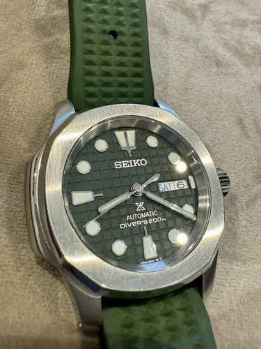 Custom seiko watch green - custom,