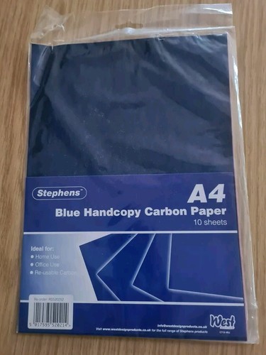 Stephens blue hand carbon - a4,