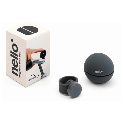 Bike bell magnetic black dark - black,