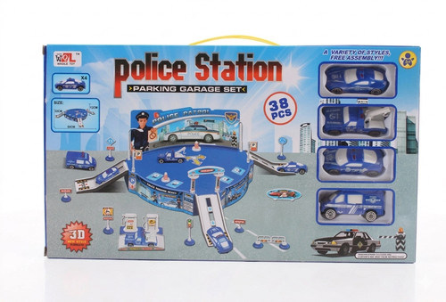 Police station parking garage - station,