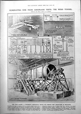 Antique Old Print Wind Tunnels