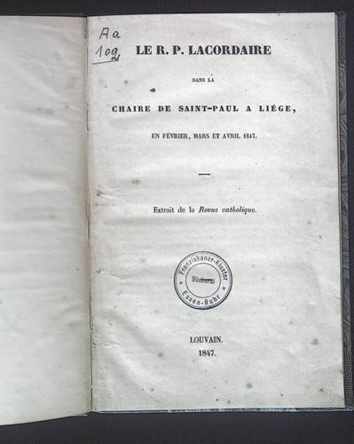 Lacordaire dans la - le,