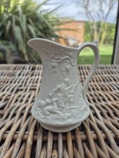 Vintage Portmeirion Pottery Parian Ware Jug The Huntsman