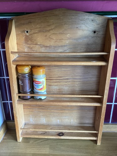 Wooden three tier wall - three,