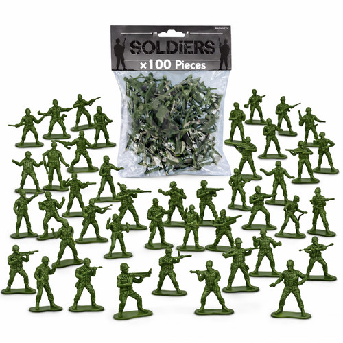 100x toy soldiers green - soldiers,