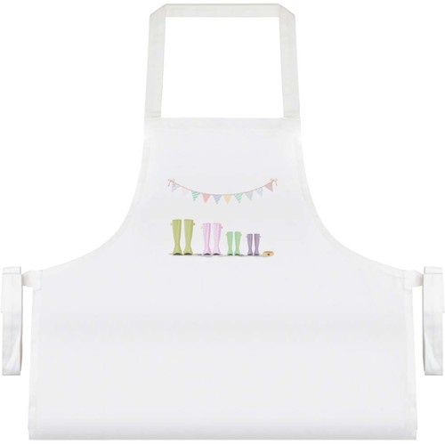 Spotty wellies cooking apron - wellies',