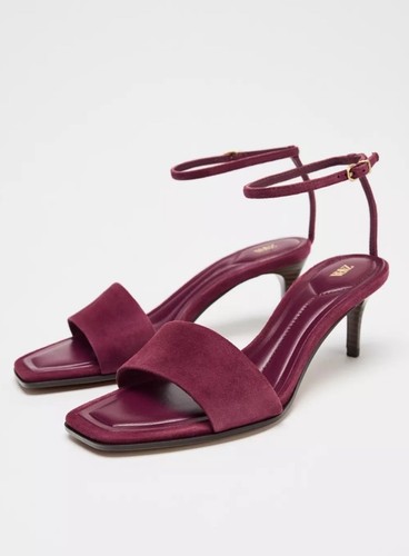 Zara suede mid heel - suede,
