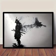 Samurai Warrior Soul Framed Canvas Art Print Japanese Picture 60cm x 40cm