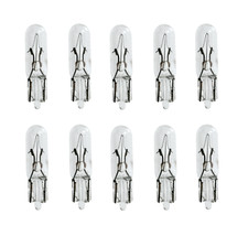 10 x 286 CAPLESS DASHBOARD BULB 12V 1.2w W2/4.6d 5mm LLB286