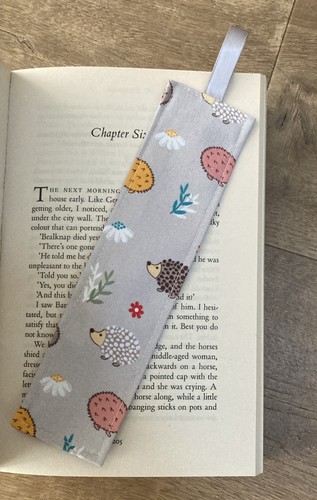 Handmade fabric bookmark - fabric,