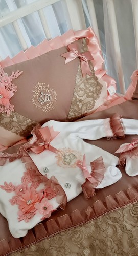 Luxury baby cot bedding set - baby,