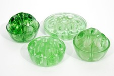 4x Glass flower holders, job