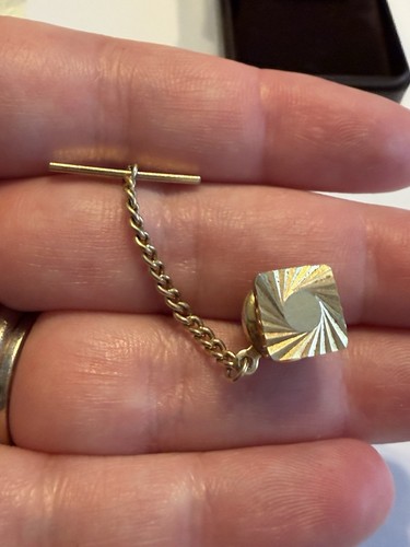 Vintage gold tone tie pin - pin, tack