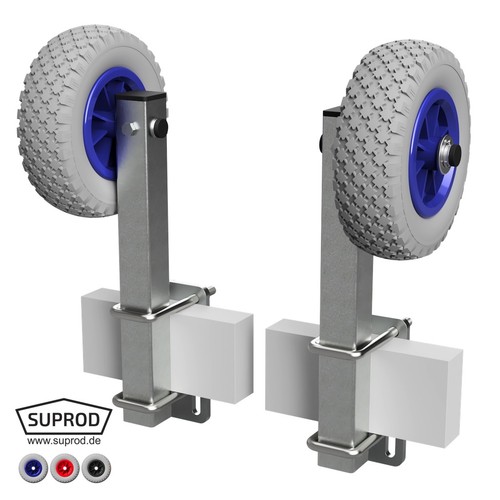 Rollers with support launching - with,