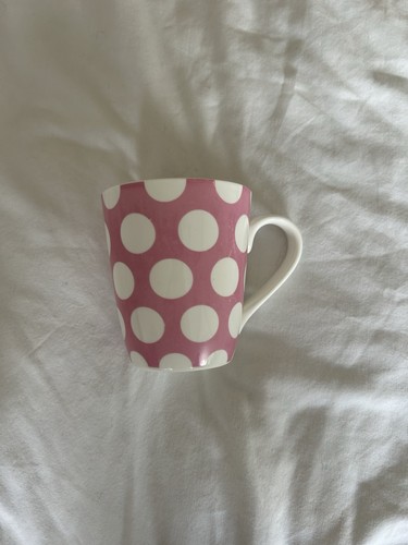 Pink and white polka - dot, mug
