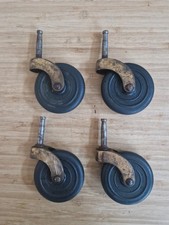 4 x Vintage Brass & Rubber