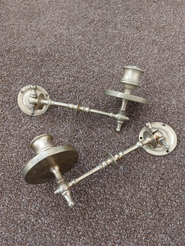 Pair brass rotating - ,