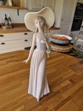 Girl Figurine Lady In Hat with