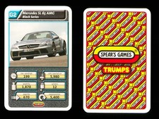 1 x info card Mercedes SL 65 AMG Black Series car - R139
