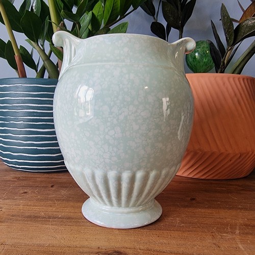 Crown devon vase ceramic - vase,